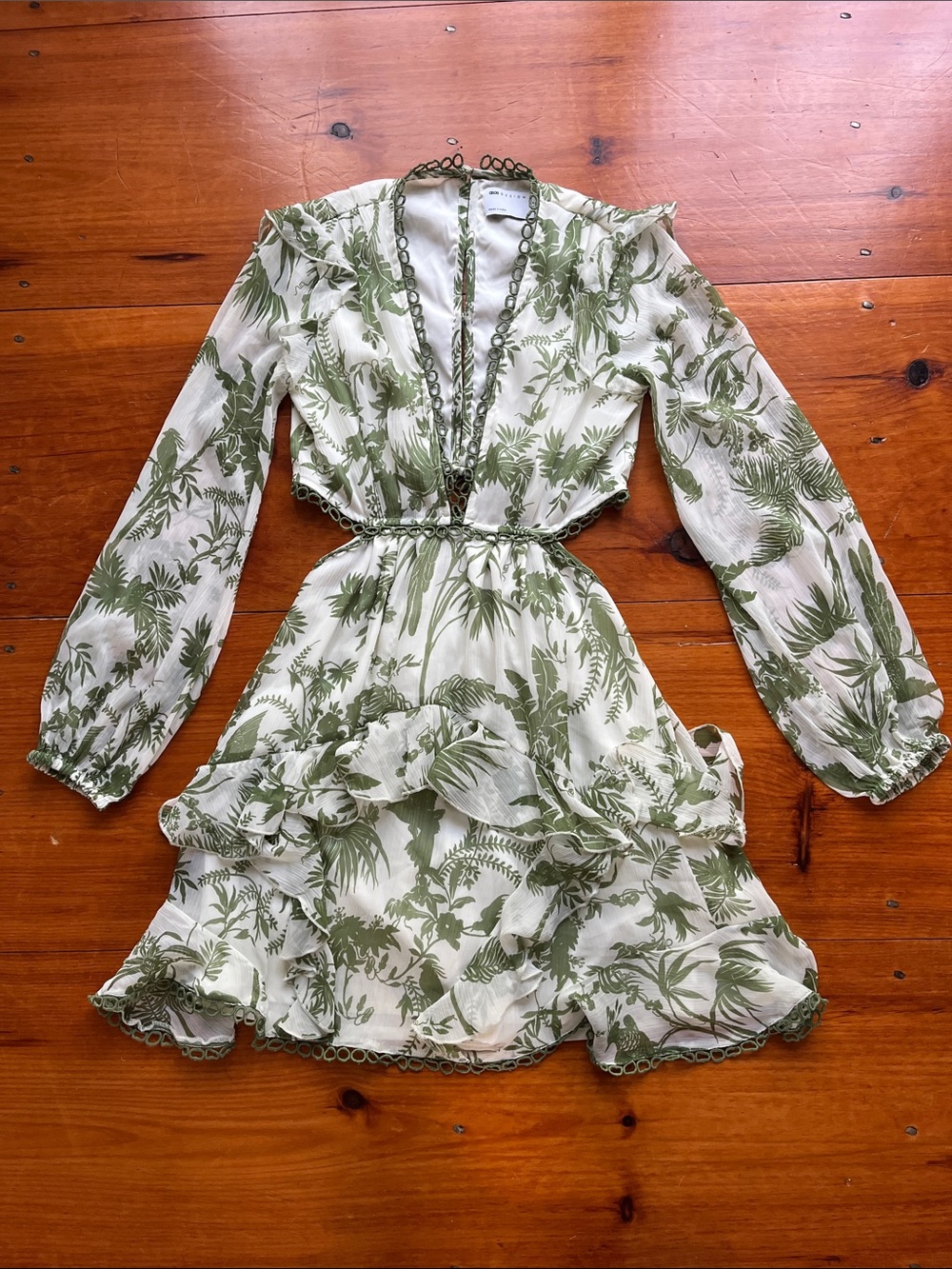 ASOS Ruffle Mini Dress - Picture 3 of 9